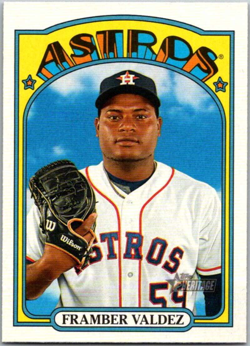 2021 Topps Heritage #154 Framber Valdez Houston Astros V45194