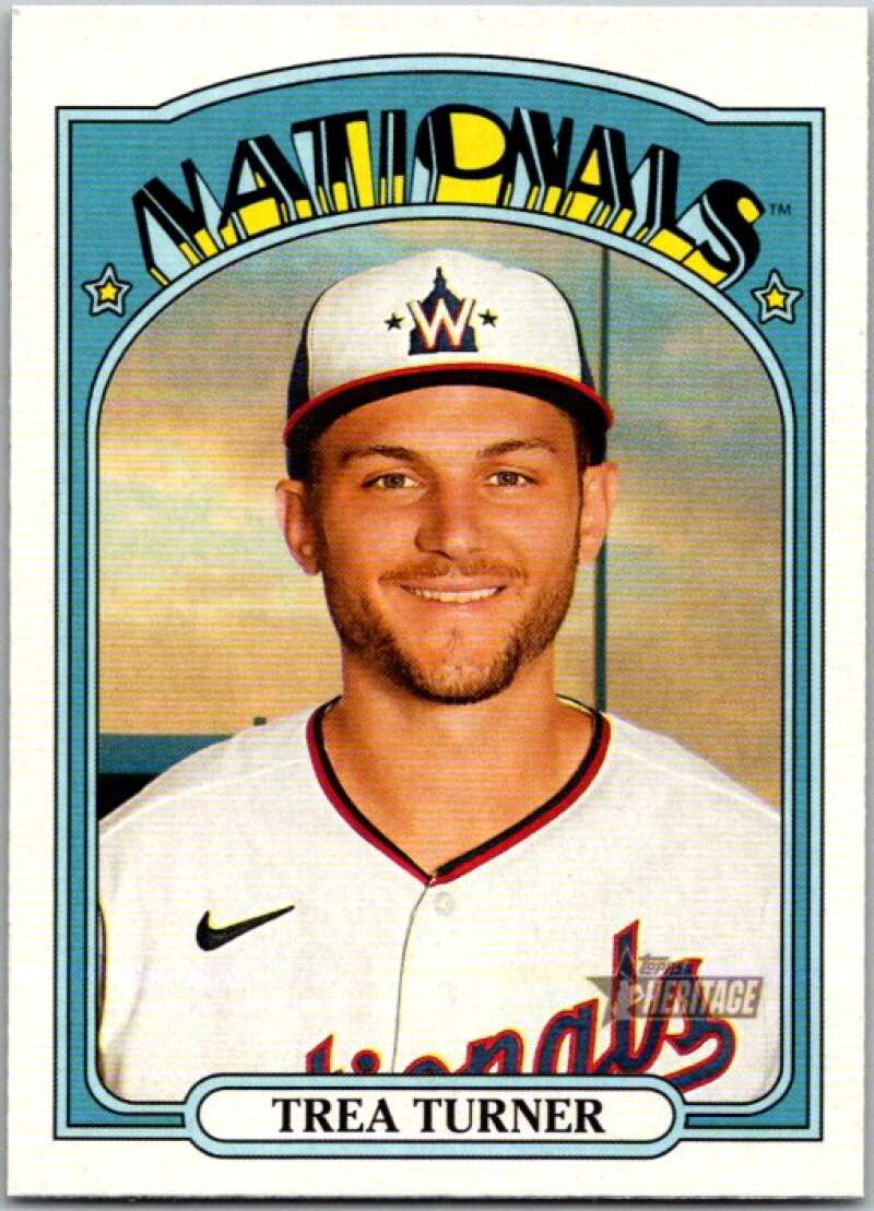 2021 Topps Heritage #183 Trea Turner Washington Nationals V45197