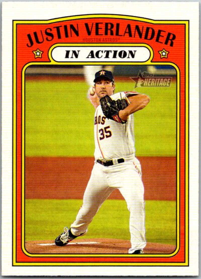 2021 Topps Heritage #248 Justin Verlander In Action Houston Astros V45202