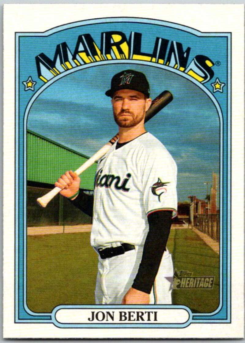 2021 Topps Heritage #288 Jon Berti Miami Marlins V45206