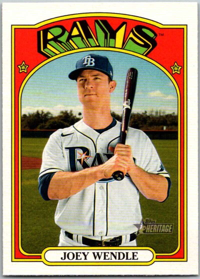 2021 Topps Heritage #321 Joey Wendle Tampa Bay Rays V45211