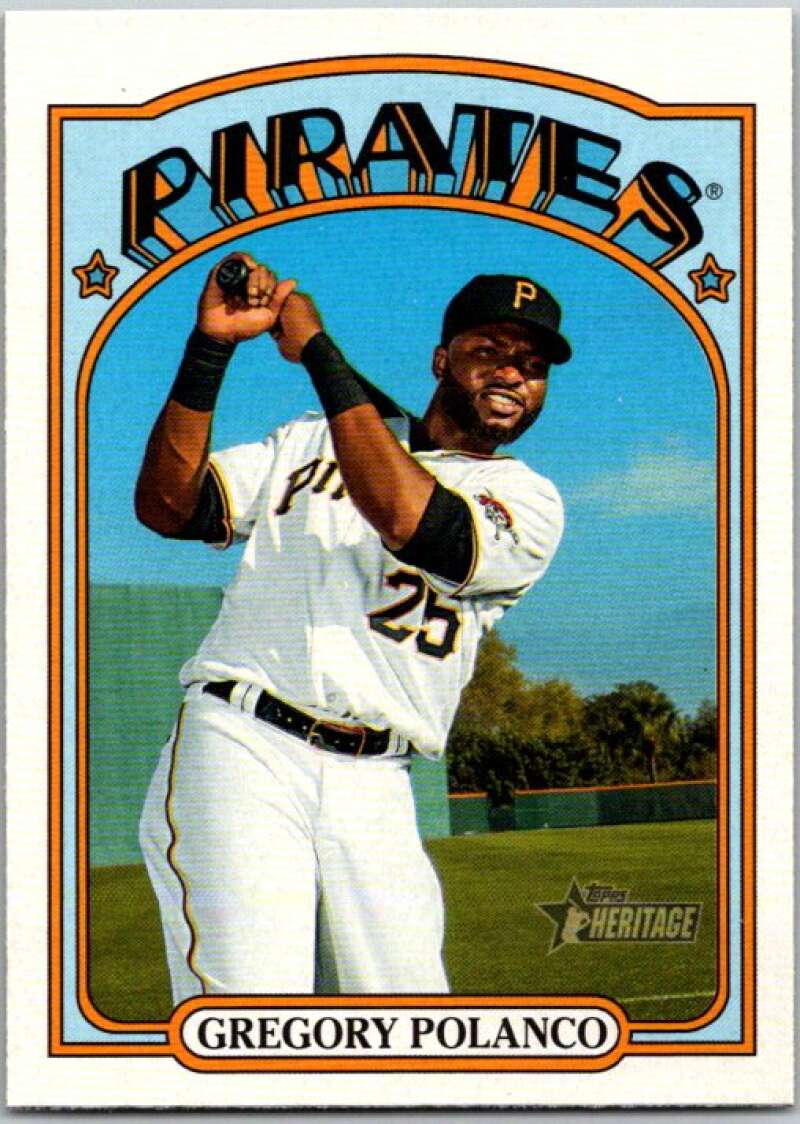 2021 Topps Heritage #371 Gregory Polanco Pittsburgh Pirates V45214