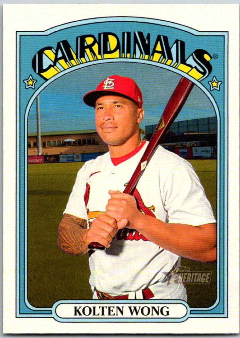 2021 Topps Heritage #399 Kolten Wong St. Louis Cardinals V45216