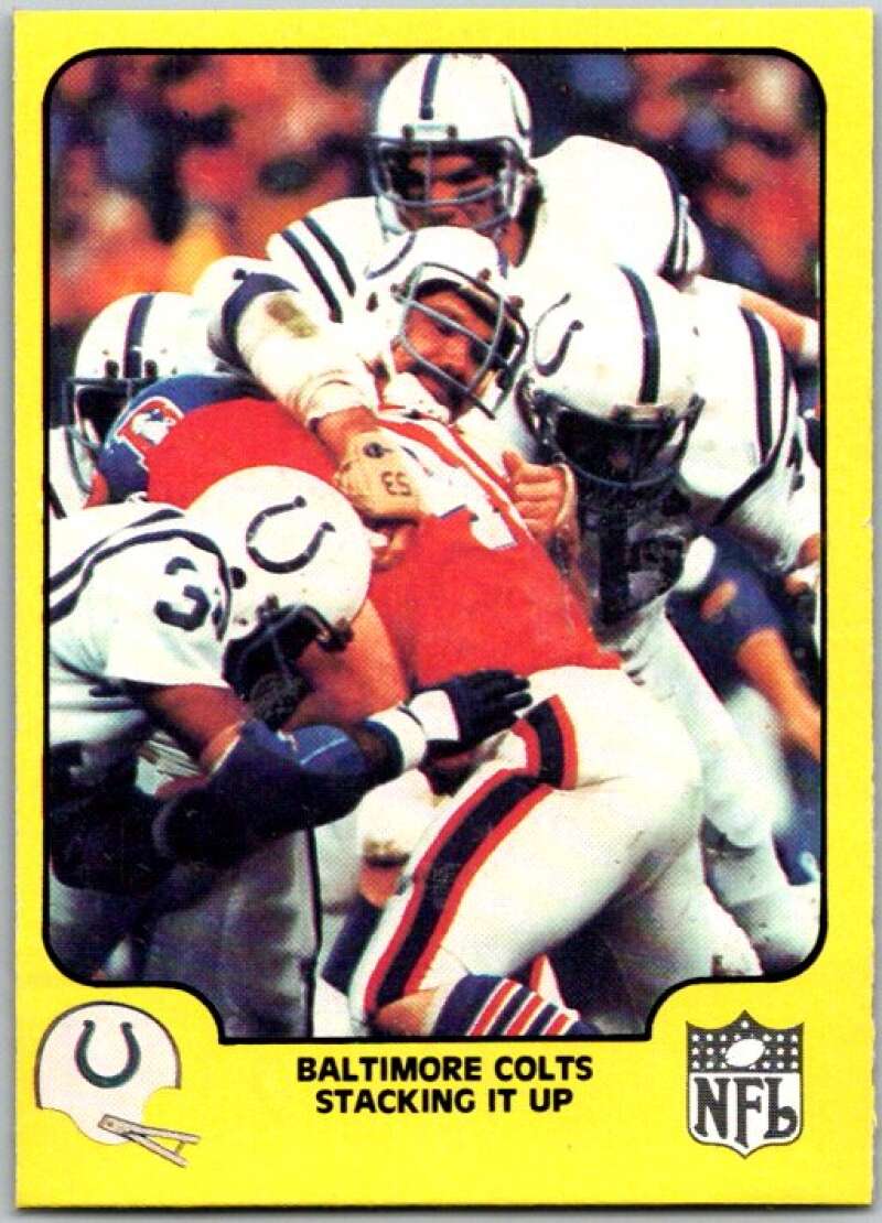 1978 Fleer Team Action # 4 Baltimore Colts Stacking it Up V45219
