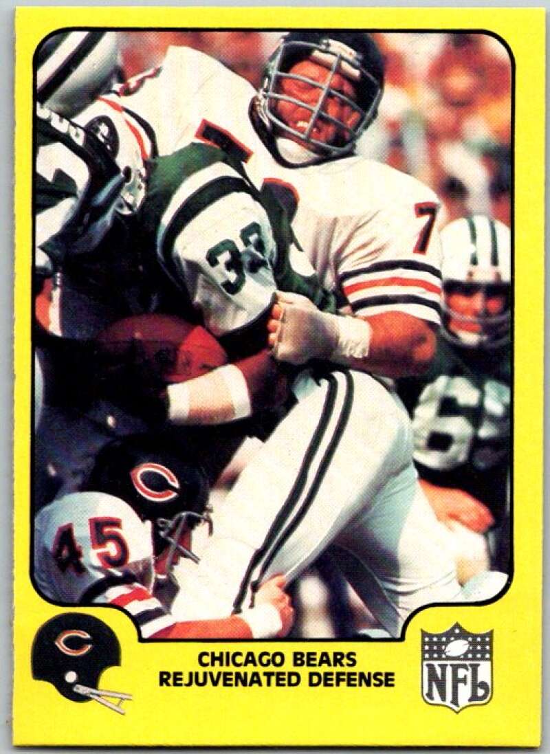 1978 Fleer Team Action # 8 Chicago Bears Rejuvenated Defense V45222