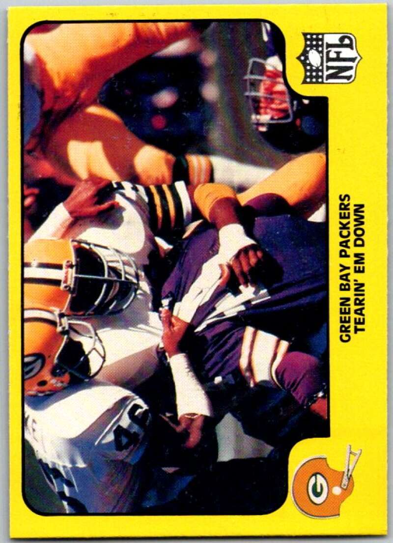 1978 Fleer Team Action # 20 Green Bay Packers Tearin'em Down V45234