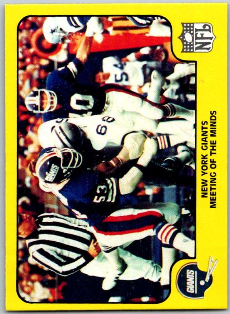 1978 Fleer Team Action # 36 New York Giants Meeting of the Minds V45255