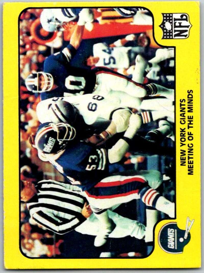 1978 Fleer Team Action # 36 New York Giants Meeting of the Minds V45256