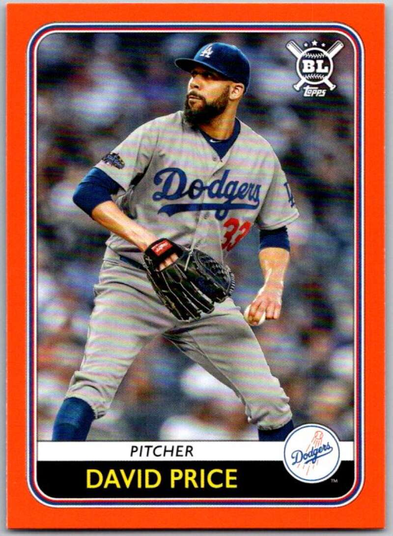 2020 Topps Big League Orange #49 David Price Los Angeles Dodgers V45317