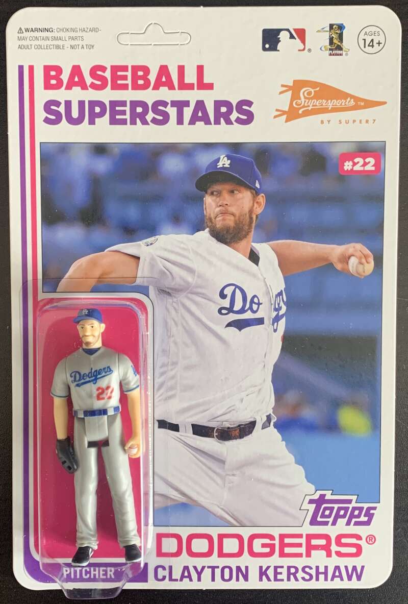 2020 Topps Big League #22 Clayton Kershaw Figure *SP Variation