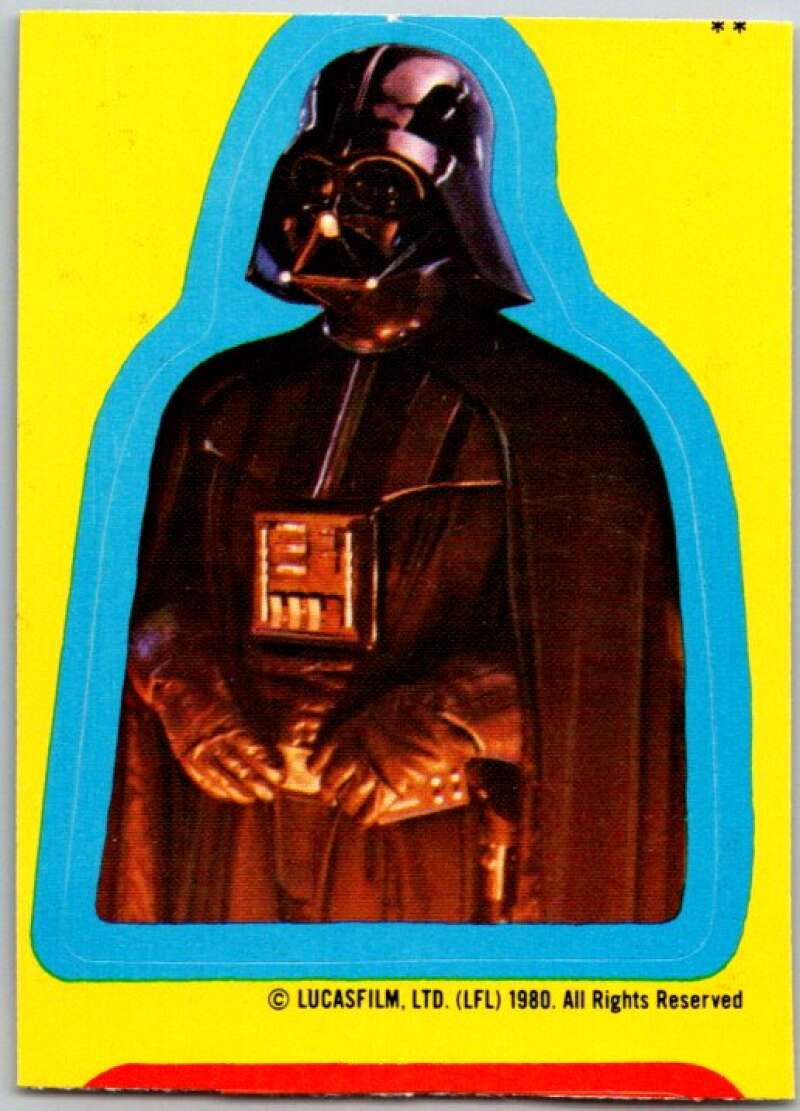 1980 Topps The Empire Strikes Back Stickers #33 Darth Vader V45374