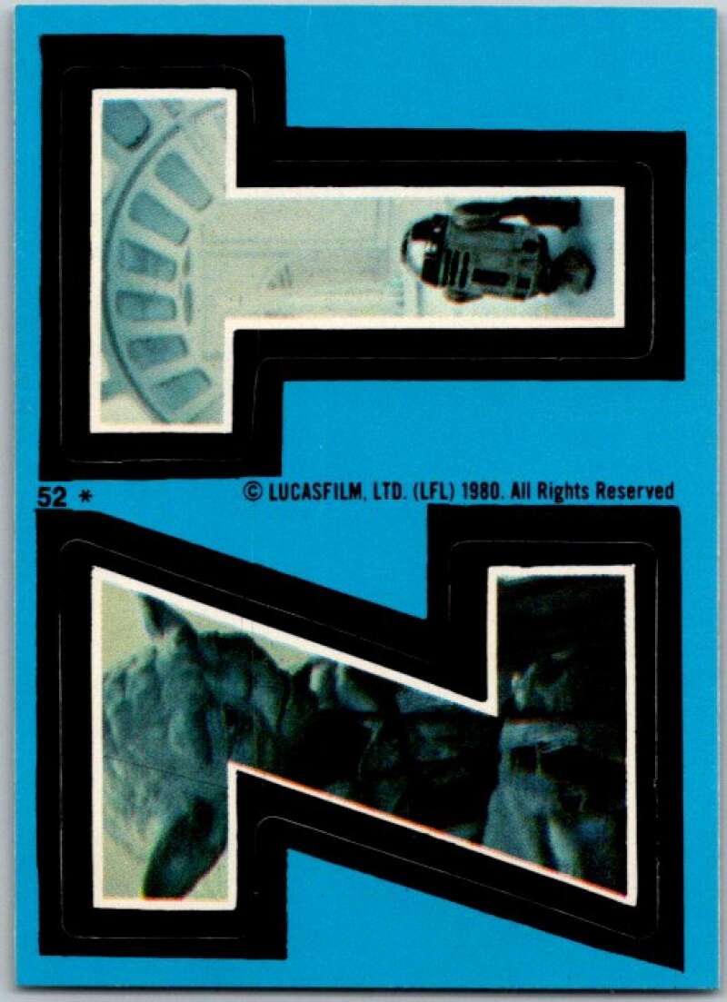 1980 Topps The Empire Strikes Back Stickers #52 Z T V45399