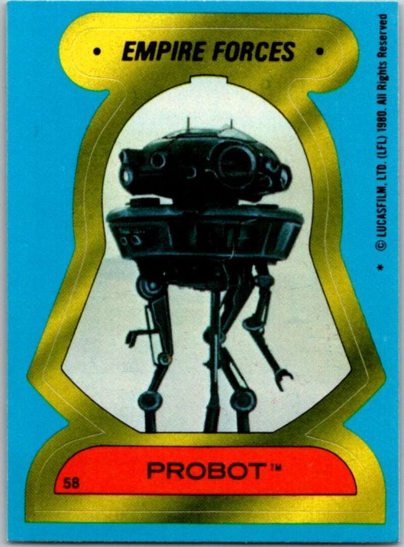 1980 Topps The Empire Strikes Back Stickers #58 Probot V45405