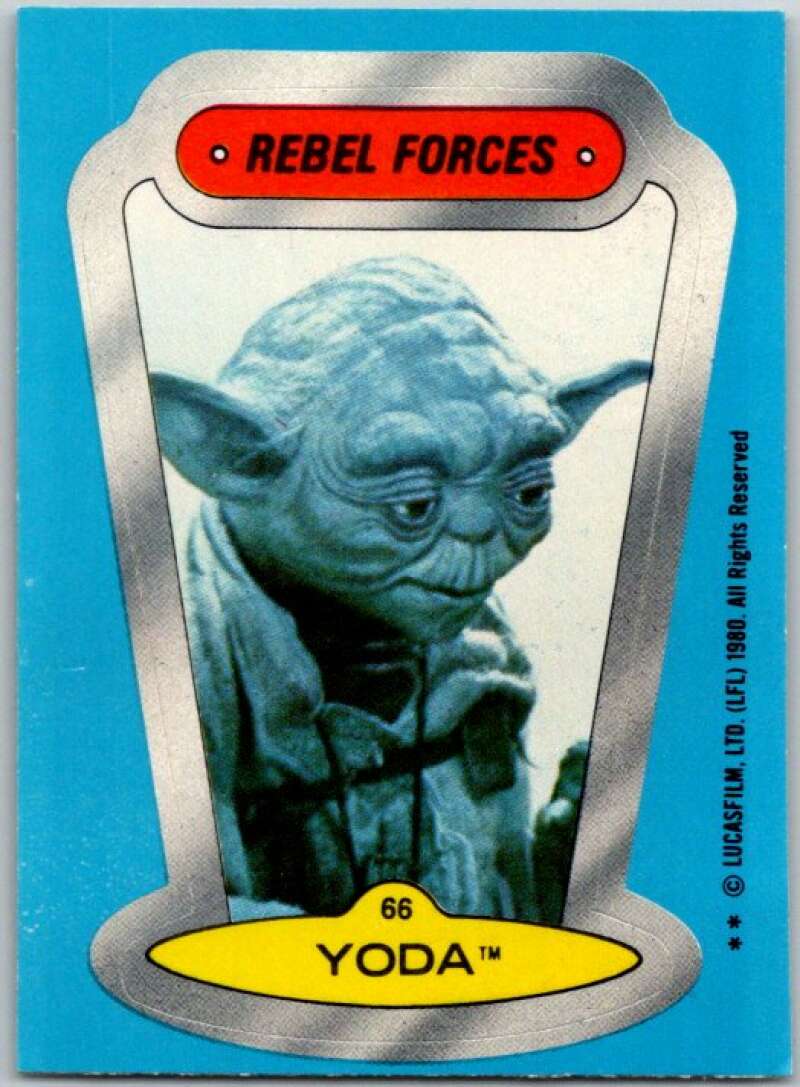 1980 Topps The Empire Strikes Back Stickers #66 Yoda V45409