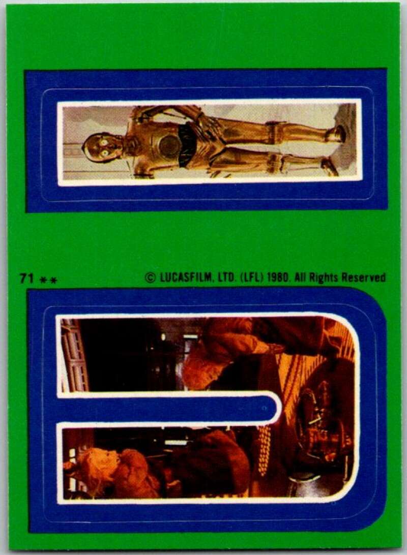 1980 Topps The Empire Strikes Back Stickers #71 U I V45420