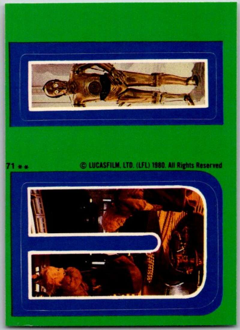 1980 Topps The Empire Strikes Back Stickers #71 U I V45421