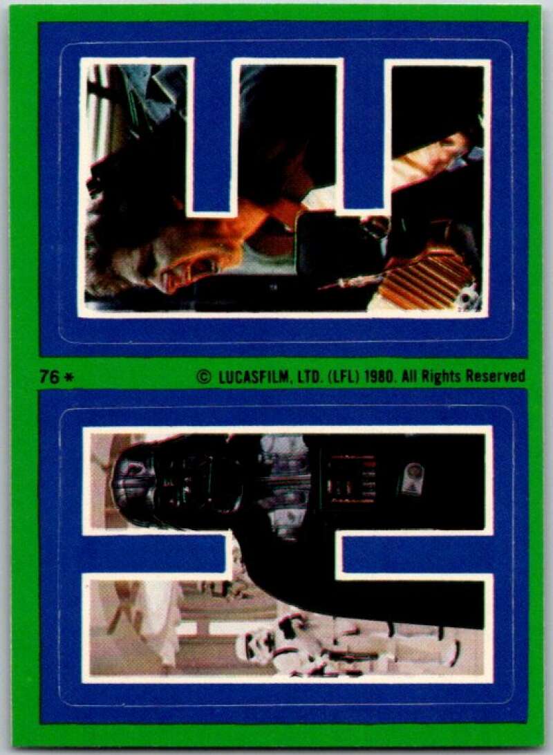 1980 Topps The Empire Strikes Back Stickers #76 H E V45431