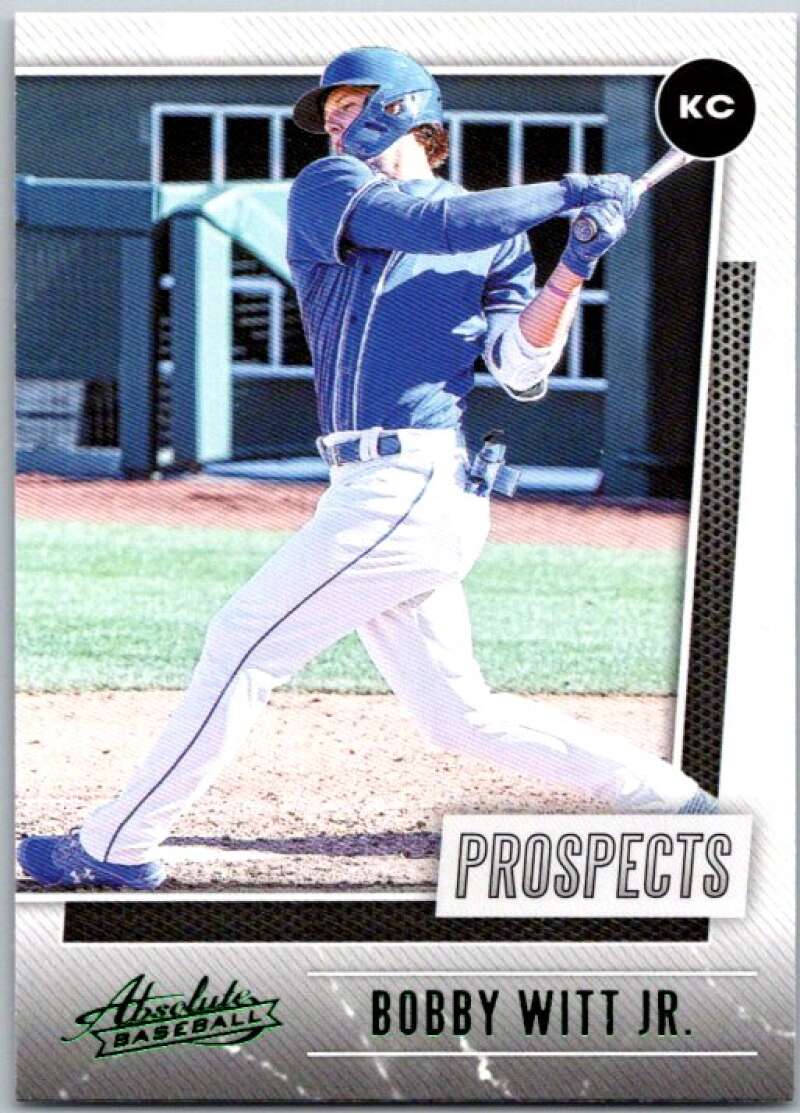 2021 Panini Absolute Prospects Green #10 Bobby Witt Jr. Royals V45350