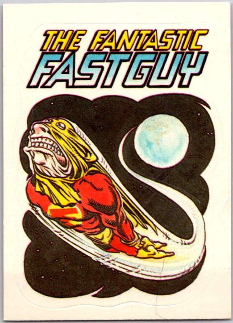 1983 Zero Heroes Stickers #1 The Fantastic Fast Guy V45454