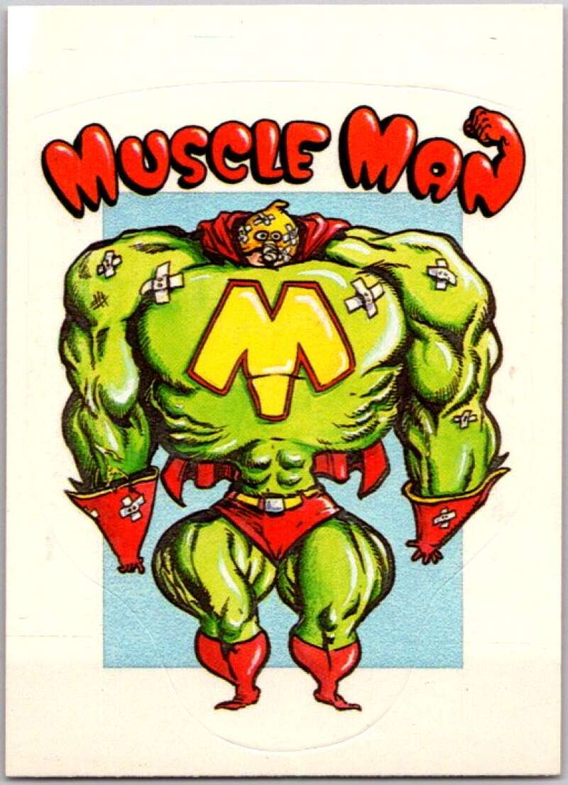1983 Zero Heroes Stickers #3 Muscle Man V45456