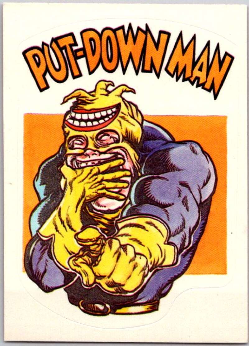 1983 Zero Heroes Stickers #4 Put Down Man V45457