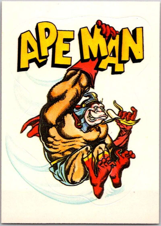 1983 Zero Heroes Stickers #11 Ape Man  V45464