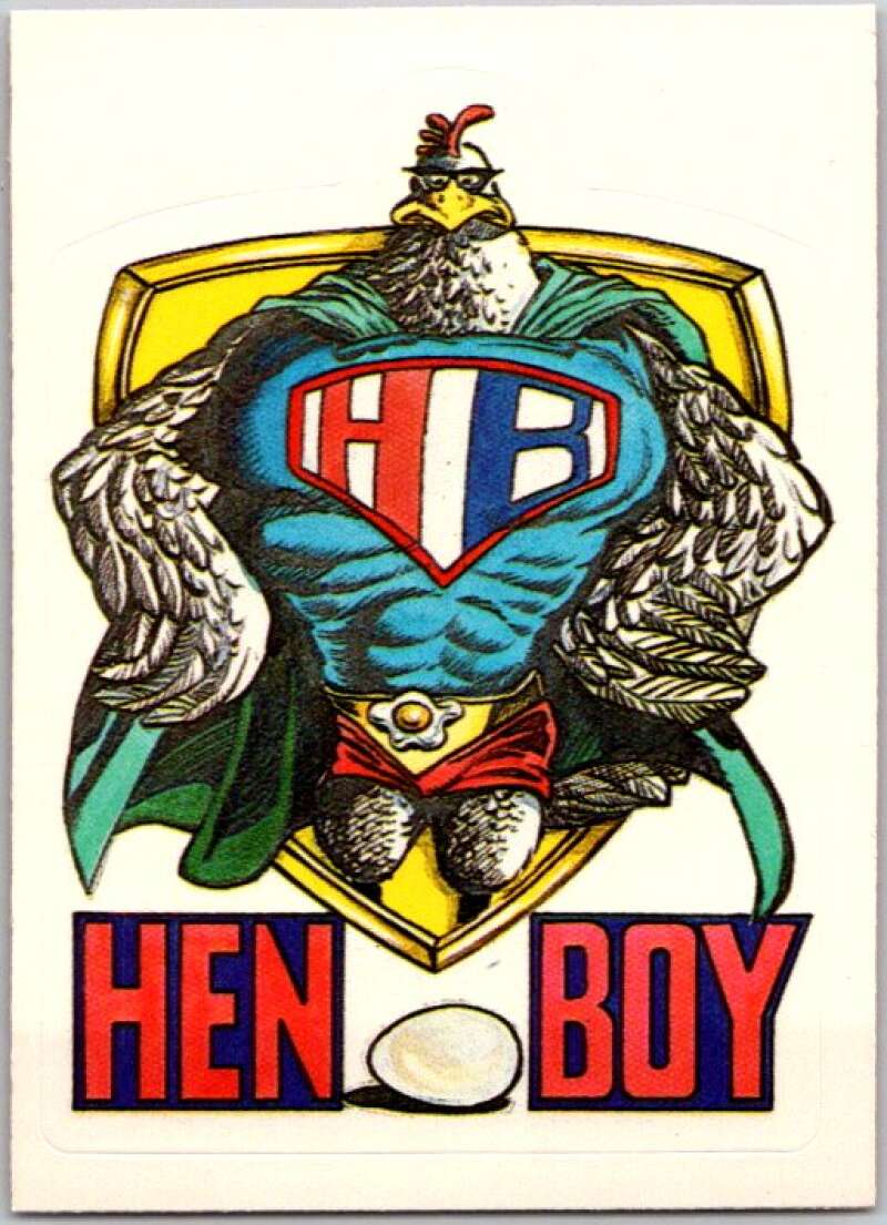 1983 Zero Heroes Stickers #13 Hen Boy V45466