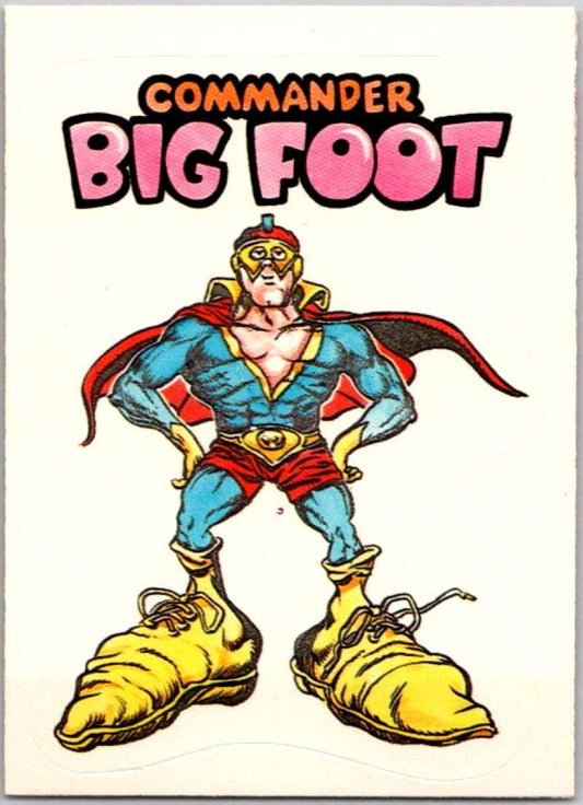 1983 Zero Heroes Stickers #19 Commander Bigfoot  V45472