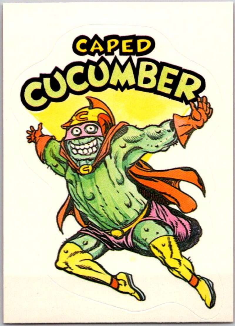 1983 Zero Heroes Stickers #36 The Caped Cucumber V45493