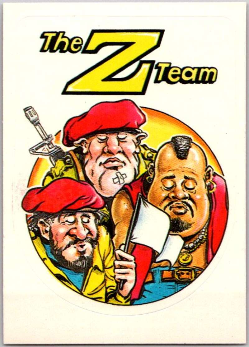 1983 Zero Heroes Stickers #44 The Z Team V45501