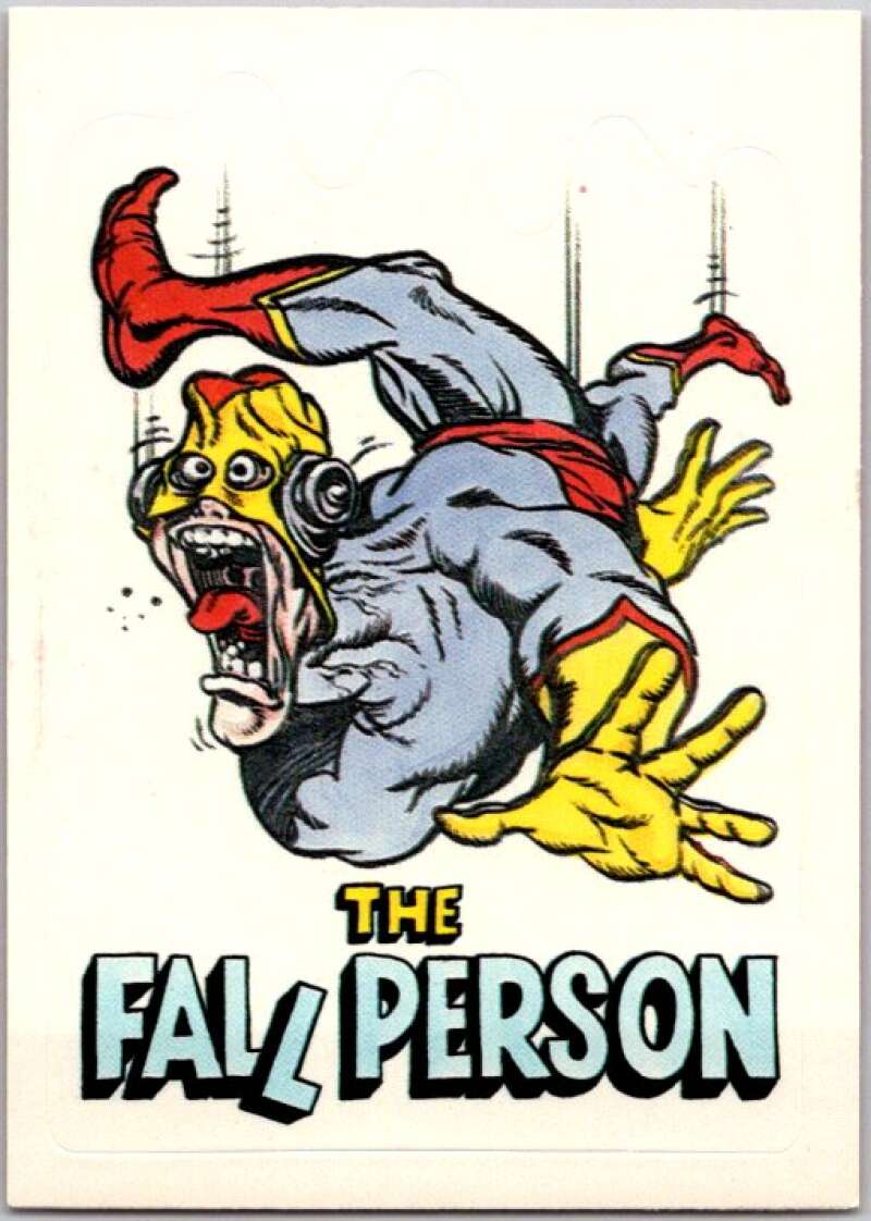 1983 Zero Heroes Stickers #50 Fall Person V45507