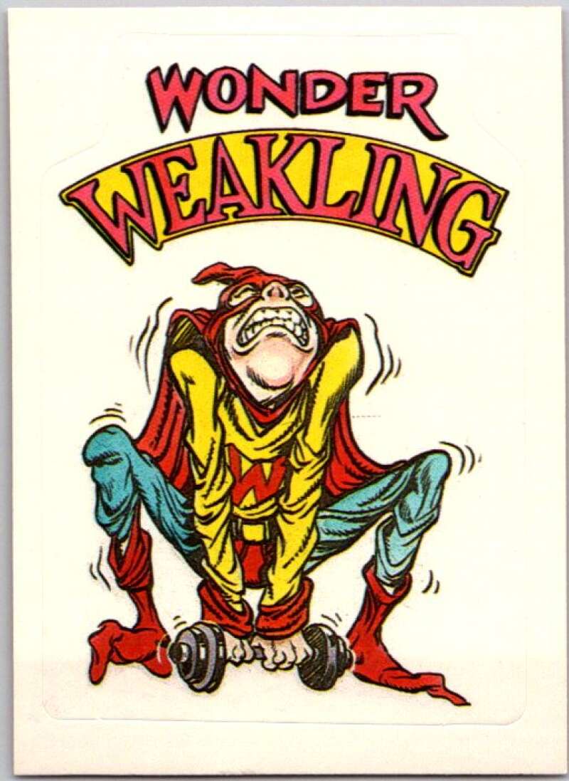 1983 Zero Heroes Stickers #56 Wonder Weakling V45513