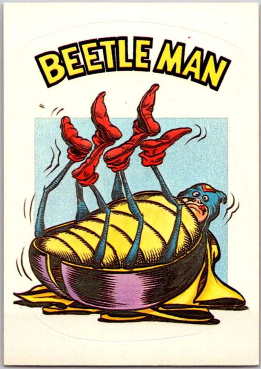 1983 Zero Heroes Stickers #58 Beetle Man  V45515