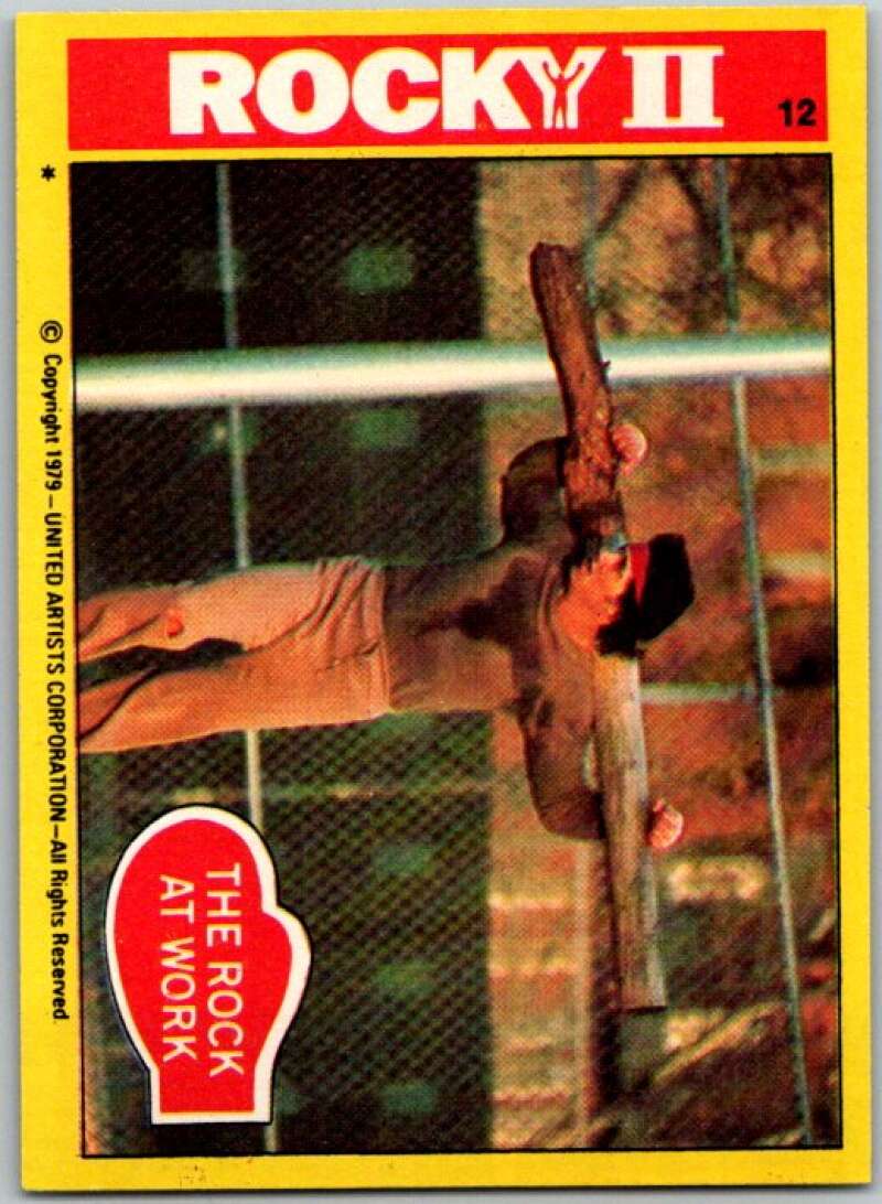 1979 Rocky II #12 The Rock at Work V45528