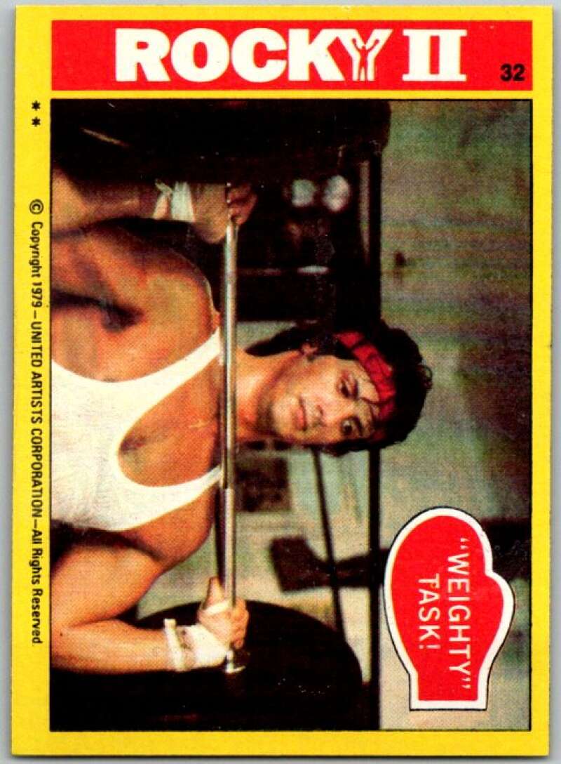 1979 Rocky II #32 "Weighty" Task V45535