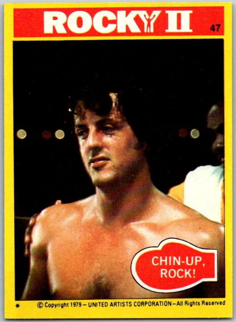 1979 Rocky II #47 Chin-Up Rock V45539