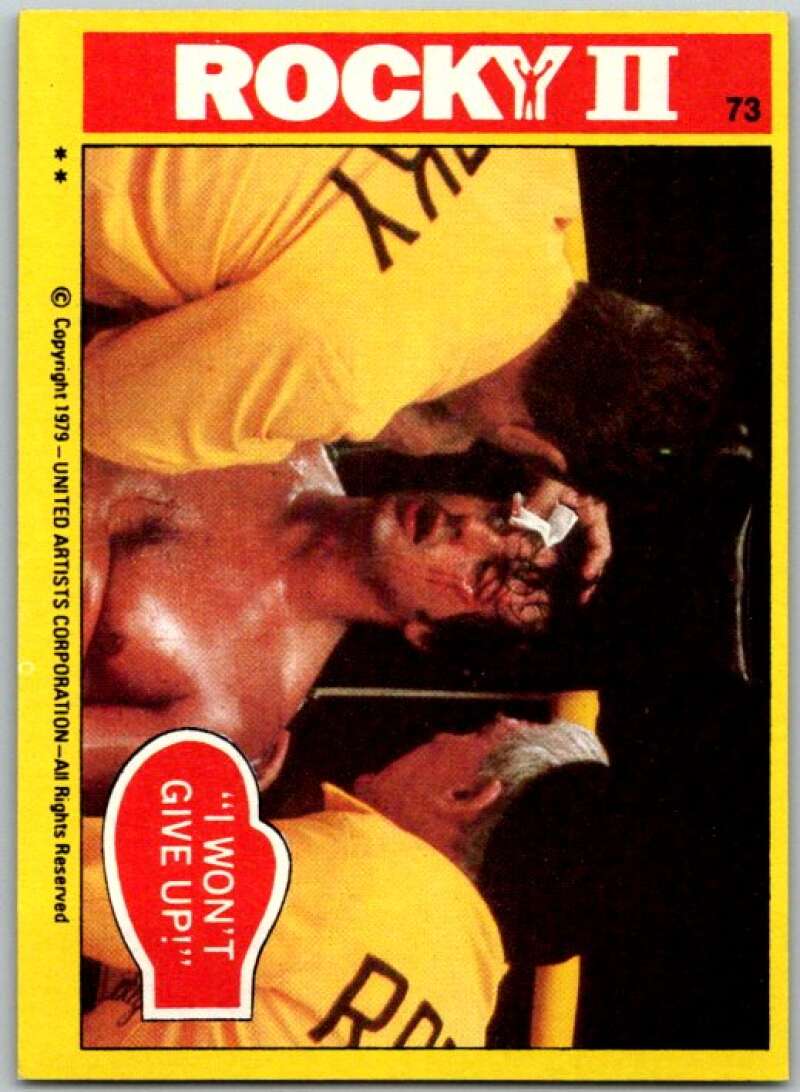 1979 Rocky II #73 I Wont Give Up V45546