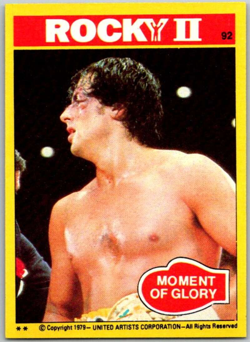 1979 Rocky II #92 Moment of Glory V45554
