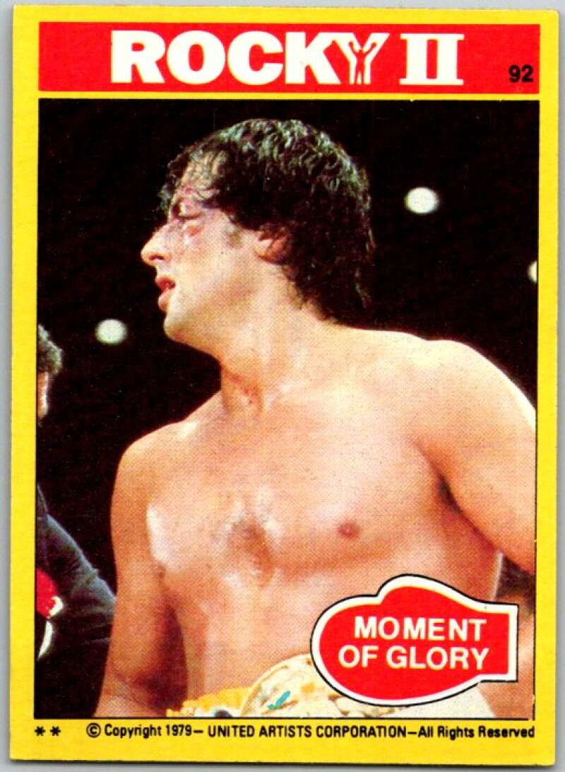1979 Rocky II #92 Moment of Glory V45555