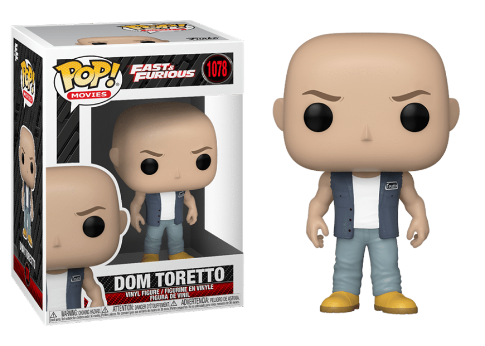 Funko Pop - 1078 Movies Fast & Furious - Dom Toretto Vinyl Figure