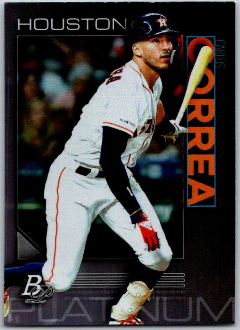 2020 Bowman Platinum #91 Carlos Correa Houston Astros V45565