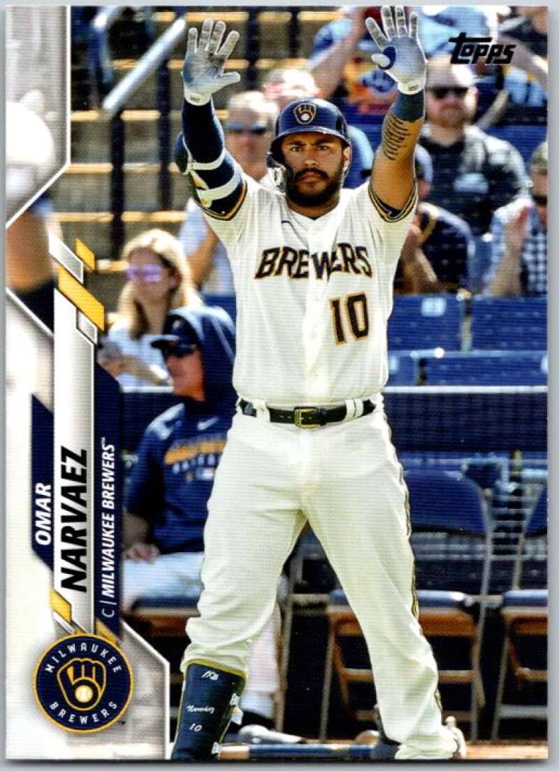 2020 Topps Update #U-250 Omar Narvaez Milwaukee Brewers V45630