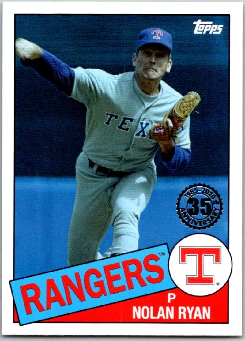2020 Topps Update 35th Anniversary #85TB-44 Nolan Ryan Rangers V45642