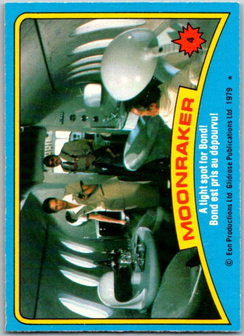 1979 Topps James Bond Moonraker #4 A tight spot for Bond V45648
