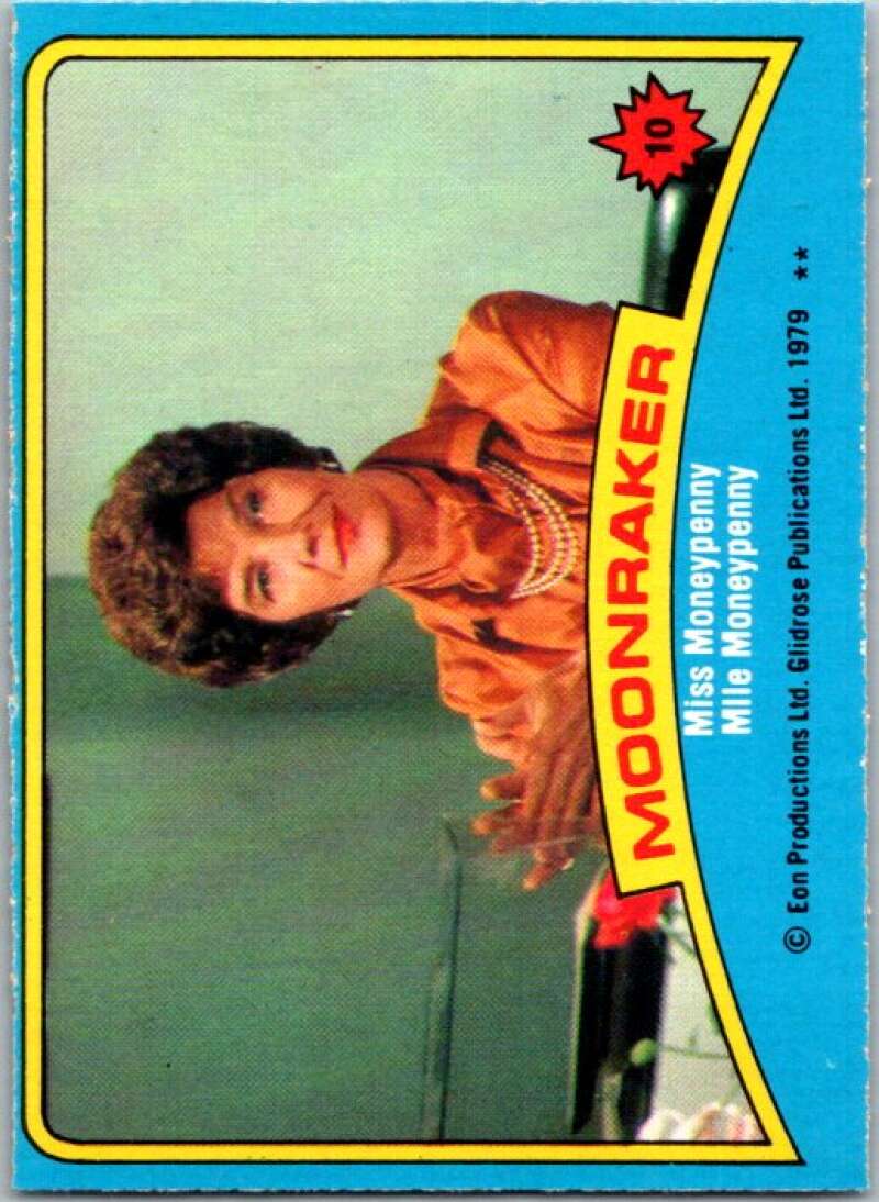 1979 Topps James Bond Moonraker #10 Miss Moneypenny V45653