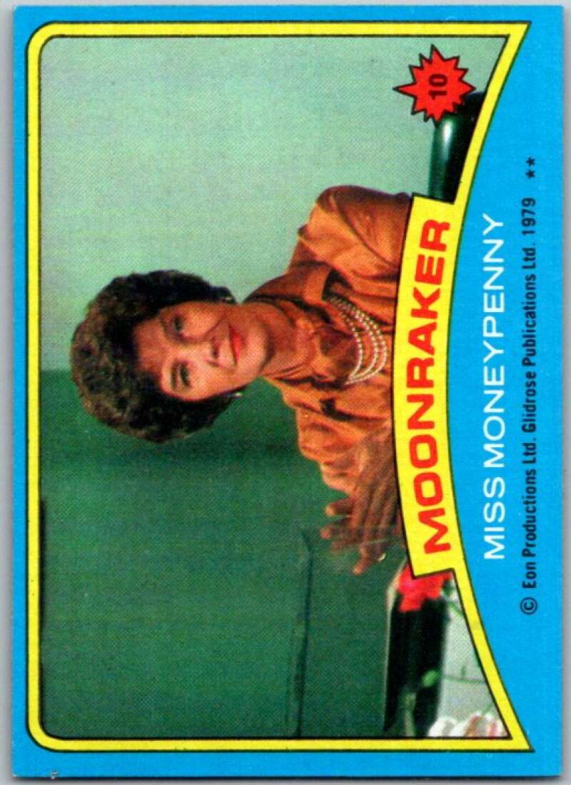 1979 Topps James Bond Moonraker #10 Miss Moneypenny V45654