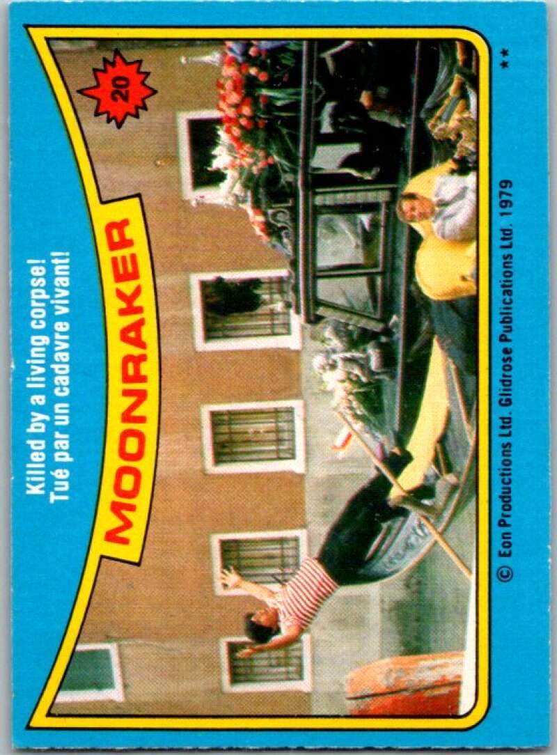 1979 Topps James Bond Moonraker #20 Killed by a living corpse V45661