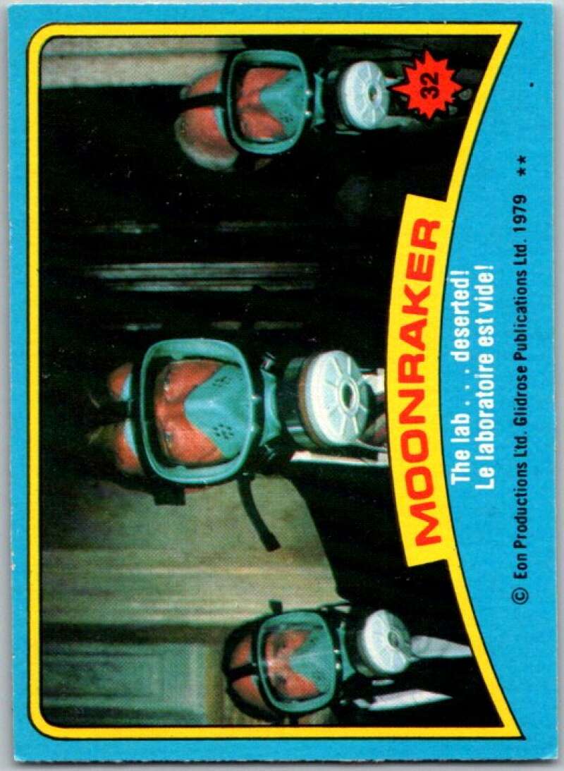1979 Topps James Bond Moonraker #32 The lab...deserted V45672