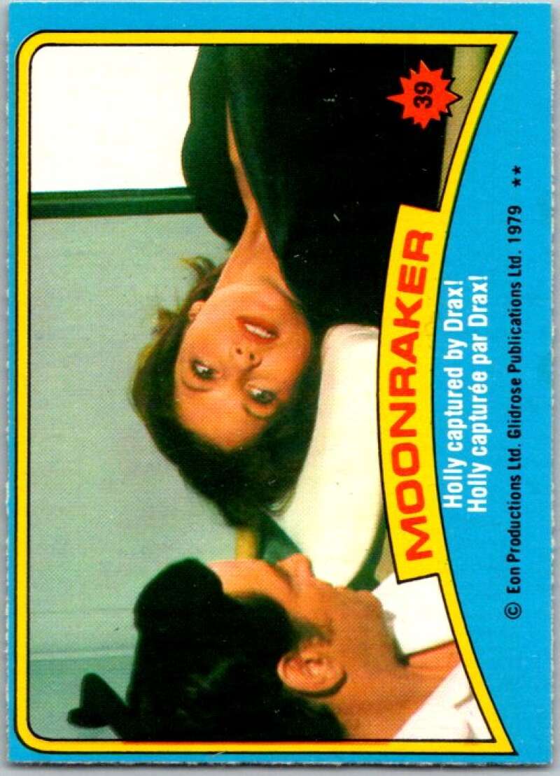 1979 Topps James Bond Moonraker #39 Holly captured by Drax V45676