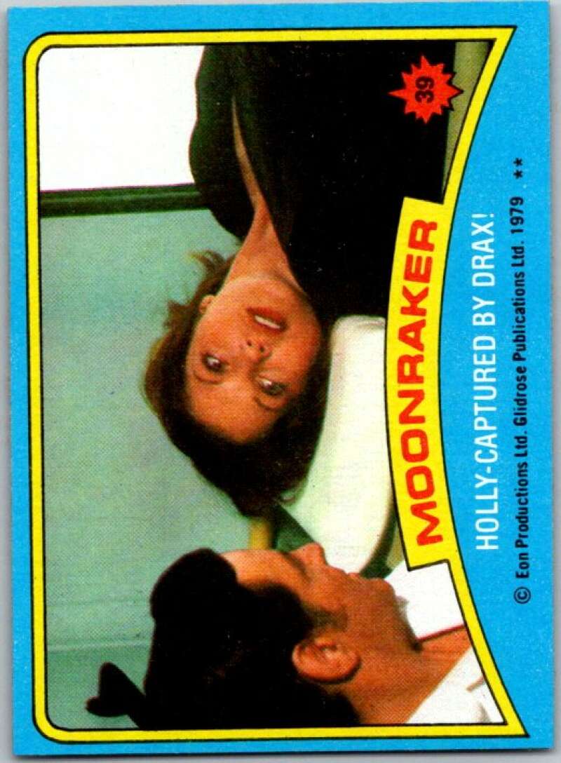 1979 Topps James Bond Moonraker #39 Holly captured by Drax V45677